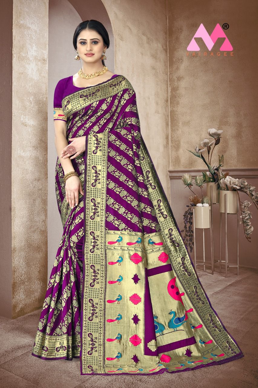 Mitra 3 New Fancy Wear Heavy Banarasi Silk Designer Saree Collection
